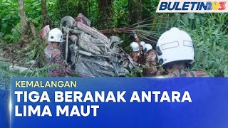 KEMALANGAN  Lima Maut Nahas Kereta Dan Lori [upl. by Bibeau]