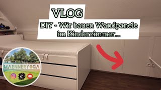 DIY Wandverkleidung  Meine Frau hat da so eine Idee 🙈 [upl. by Marv751]