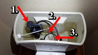 How to Fix a Running Toilet  3 Common Problems [upl. by Annayi]