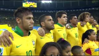 30072013ConfederationsCup2013BrazilvsSpainFinalNationalAnthem [upl. by Murray]