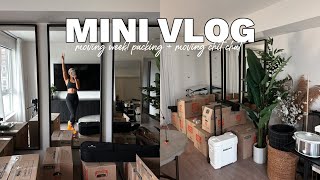 mini vlog moving week packing  moving chit chat [upl. by Yulma669]