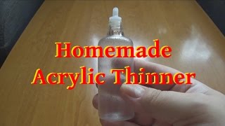 Homemade Acrylic Thinner  English Subtitles [upl. by Nauh991]