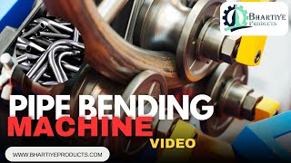 Three Roller Pipe Bending Machine in Gear  Bhartiye Products pipebending bending [upl. by Olifoet]