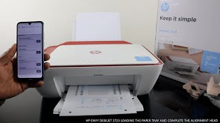 HP DESKJET 2723 Wireless Printer How to Load Various Paper and Complete Ink Alignment [upl. by Monty]