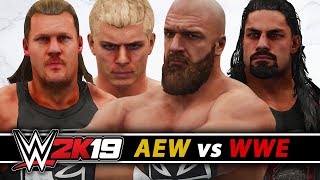 WWE vs AEW 30 MAN ROYAL RUMBLE MATCH WWE 2K19 [upl. by Eledoya672]