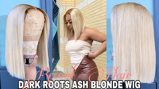 How to GET THE PERFECT ASH BLONDE W DARK ROOTS ON 613 HAIR ft Recool Hair  Assalaxx [upl. by Aicilegna]