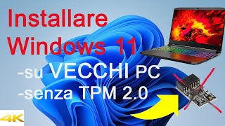 COME INSTALLARE WINDOWS 11 PULITO SENZA TPM [upl. by Felipa748]