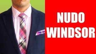 Cómo Hacer El Nudo De Corbata Windsor [upl. by Nnaitsirhc]