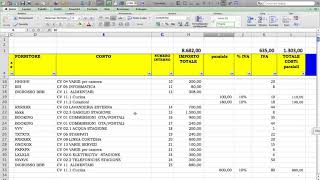 EXCEL CONTABILITA 4 GESTIONE FATTURE PASSIVE [upl. by Oalsecnew]