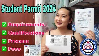 HOW TO GET LTO STUDENT PERMIT 2024  STEP BY STEP PROCESS [upl. by Aiderfla]