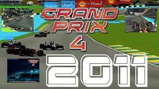 GP4 F1 2011 Mod  GP4 2011 MOD  Grand Prix 4  F1  f1 grandprix gp4 gamer gaming sim race [upl. by Scherle]