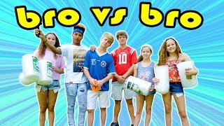 The Bubble Wrap Challenge MattyBRaps vs Josh ft JB amp Haschak Sisters [upl. by Maharba]