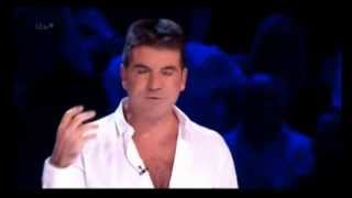 Simon Cowell gets egged on BGT Final 2013 08062013 [upl. by Alurta]