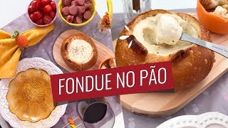 Como Fazer Fondue no Pão Italiano  Vlog Cozinhando Para Um  Laína [upl. by Moyers]