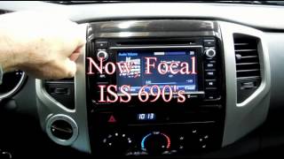 Tacoma stock speaker change to Focal ISS 690 [upl. by Attelra]