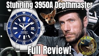 Stuhrling 3950A Depth Master Quartz Dive Style Watch Review [upl. by Odlamur]