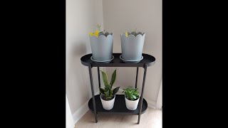 IKEA SIDE TABLEPLANT STAND  OLIVBLAD 22 UNBOXING amp ASSEMBLY [upl. by Campball]