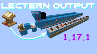 Minecraft 1171 Lectern Selector15 Different Outputs [upl. by Bertrand]