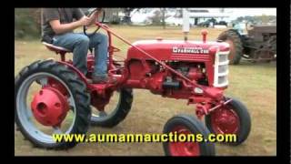 Dwight Purvis Online Tractor Auction  Farmall Cub High Crop  Aumann Auctions [upl. by Ecirehs]