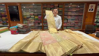 Chickpet Bangalore wholesale pure Banarasi softy silk sarees amp fancy sarees single saree courier av [upl. by Mickey865]