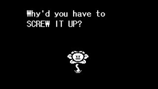 Undertale  PacifistNeutral run after killing sans but not finishing genocide [upl. by Nodab]