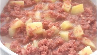 CORNED BEEF WITH POTATOES  Quick and A Delicious Meal on a Budget [upl. by Chemush232]