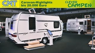 Die 5 cleversten KompaktCaravans der CMT 2020 Stuttgart  ReviewVorstellungMesse  Clever Campen [upl. by Orthman]