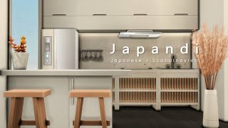 Japandi Style Apartment  The Sims 4 Speed Build  Stop Motion  No CC  Modern  Minimalist [upl. by Etsyrk655]