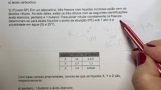 Exercícios  Identificação de Funções Orgânicas [upl. by Ap]