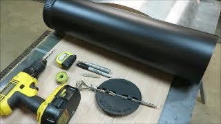 how to install a damper in a stove pipe [upl. by Aicad]