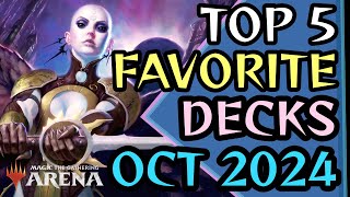 TOP 5 FAVORITE STANDARD DECKS FROM OCTOBER 2024  MTG Arena  Standard  BO1  Duskmourn [upl. by Errol386]