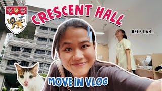 🏠I finally moved into hall  NTU Crescent Hall Tour amp Room Tour  College Vlogs [upl. by Aihsenor]