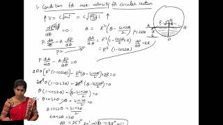 most economical circular channel section  fluid mechanics  Hamphm [upl. by Tansy698]