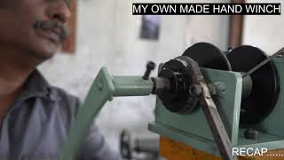 A own made hand winch making I never you see before I innovative idea I mothermachineindustries [upl. by Firehs]