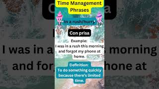 Intermediate Time Management Phrases chunksize english [upl. by Lotta]