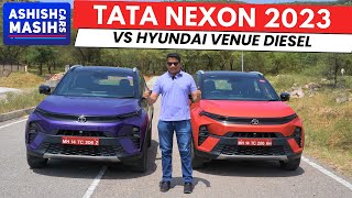 Tata Nexon facelift 2023 vs Hyundai Venue [upl. by Eelitan196]