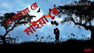 Maiya re maiya re tui oporadhi Oporadhi Full animation bangla new sad song  with full lyrics [upl. by Bussey434]