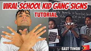 VIRAL SCHOOL KID GANG GANGS TUTORIAL EAST TIMOR 🇹🇱 [upl. by Sral]