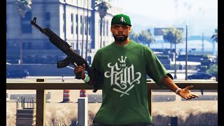 GTA 5  Grove Street Families vs Ballas ROCKSTAR EDITOR CINEMATIC [upl. by Tedie969]