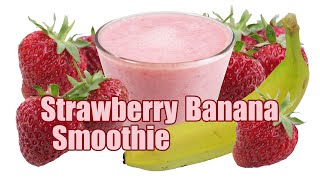 Strawberry Banana Smoothie Recipe  Strawberry Smoothie  Fruit Smoothie Recipes  HomeyCircle [upl. by Edasalof]