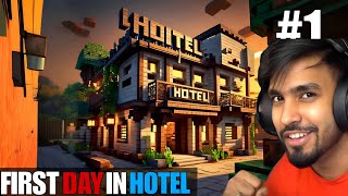 Minecraft How To Build A Hotel  Tutorial [upl. by Rowe]