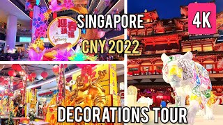 Chinese New Year 2022 Decorations Tour  Singapore [upl. by Pius]