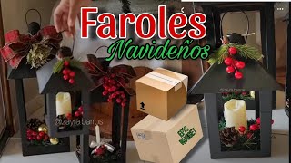 💥TRANSFORMA Simples CAJAS de 📦 CARTÓN ♻️ en Preciosos FAROLES NAVIDEÑOS👌Parecen COMPRADOS 😱 [upl. by Ynafetse]