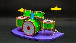 School Projects  Cardboard Drum Set [upl. by Joyann681]