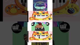 COFFIN DANCE Meme Vs FNAF Pirates Song  But On Cat 😸 Piano shorts [upl. by Nanji789]