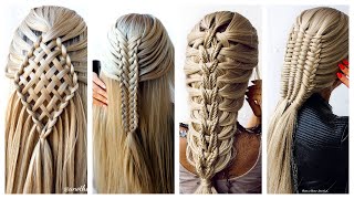 Top 4 Most Beautiful Hairstyles For Party amp Wedding  Hairstyles with Braids for all occasions [upl. by Alvera]