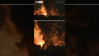 Massive explosions seen in Beirut [upl. by Aivek]