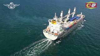 CHIPOLBROK PACIFIC heavy lift freighter by Aerial Photographer [upl. by Ona80]