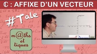 Déterminer laffixe dun vecteur  Terminale Maths expertes [upl. by Engle539]