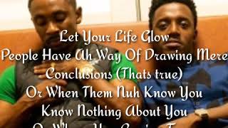 Christopher Martin And Romain VirgoGlow Lyrics Video [upl. by Bonner]